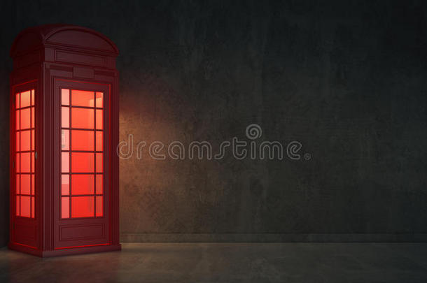 伦敦的英国电话亭