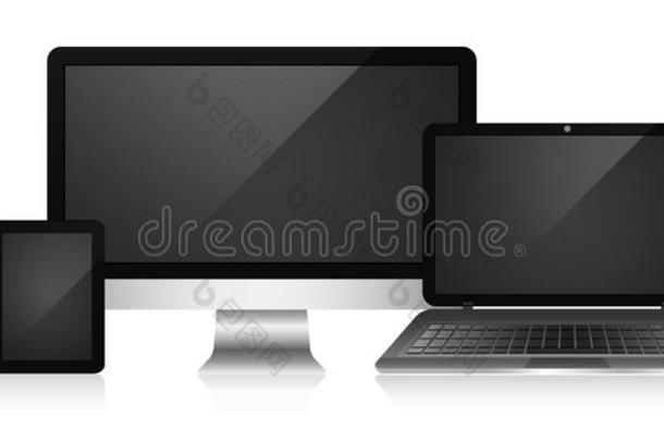 电脑，平板电脑，智能手机和笔记本电脑。
