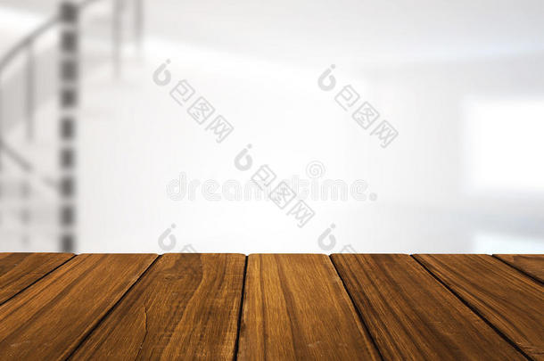 硬木地板<strong>高角度视图</strong>的复合图像