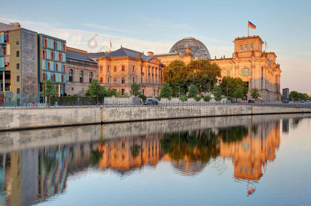柏林帝国大厦。 德国柏林的帝国大厦