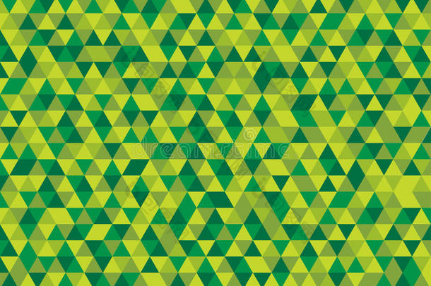 绿色三角形的抽象无缝背景