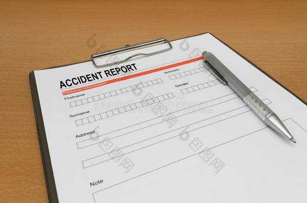 [财]意外事故报告单;