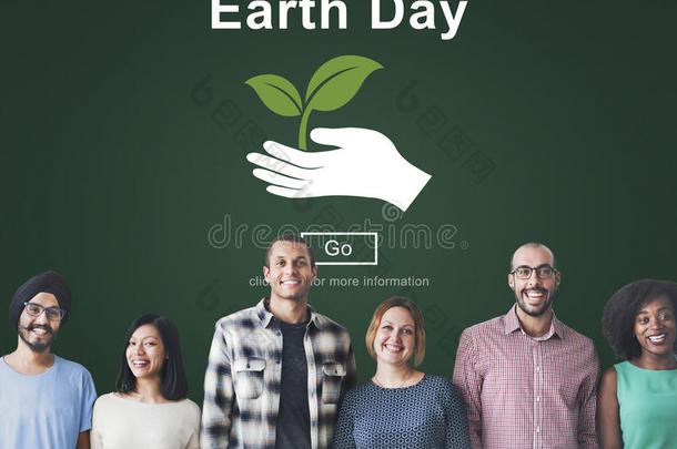 地球日环境保护网站在线概念