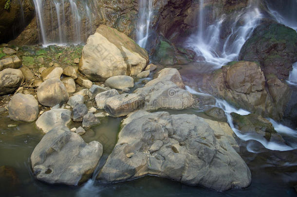 越<strong>南北</strong>部萨帕山上的范西潘瀑布。