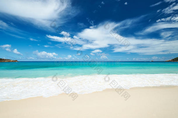 塞舌尔美丽的安塞昂尼斯海滩
