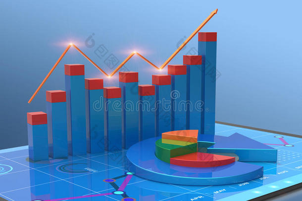 图表中财务数据的三维渲染分析-统计的现代图形概述
