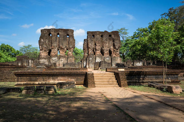 Polonnaruwa古城，皇家宫殿(；Parakramabahu'；的皇家宫殿)；，联合国教科文组织世