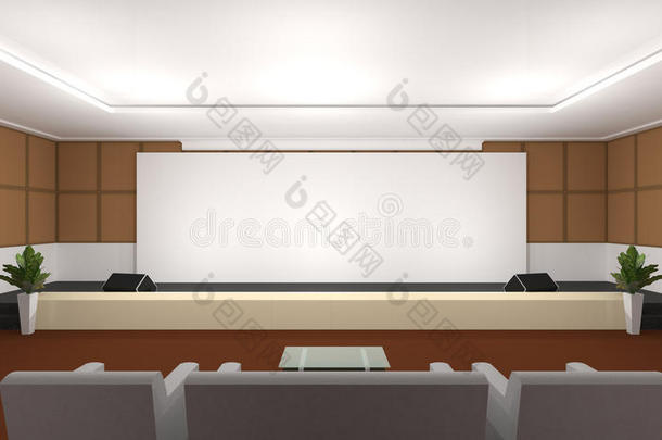 商务会议研讨会会议室会议和座位