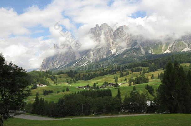 Cortina dampezzo，Alpen白云石，<strong>意大利山区</strong>