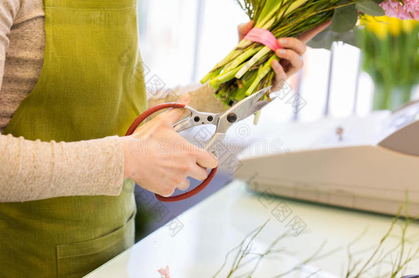 关闭花店的花店制作束