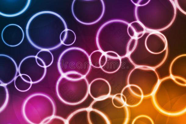 抽象彩色气泡背景