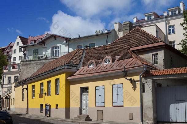 旧城上<strong>的老房子</strong>。塔林。爱沙尼亚