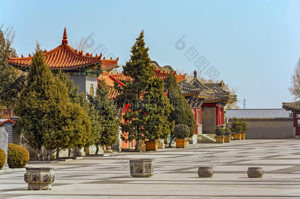 中国长城上的中国古代建筑