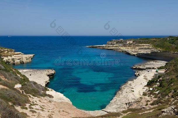 马耳他阳光明媚的<strong>夏日</strong>，马耳他海岸线，马耳他<strong>明信片</strong>，迪马拉点，马耳他海岸线，全景