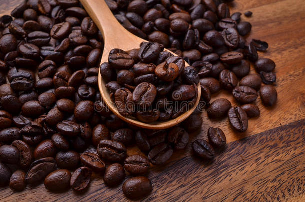 咖啡豆背景/咖啡豆/木制咖啡豆