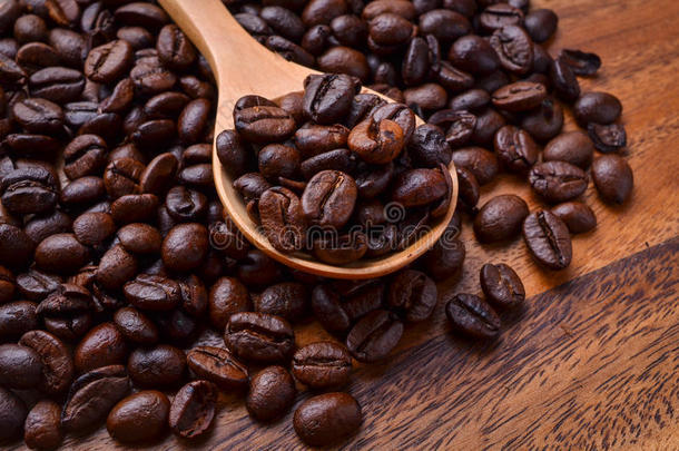 咖啡豆背景/咖啡豆/木制咖啡豆