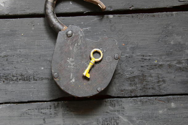 古董钥匙锁金属金属的