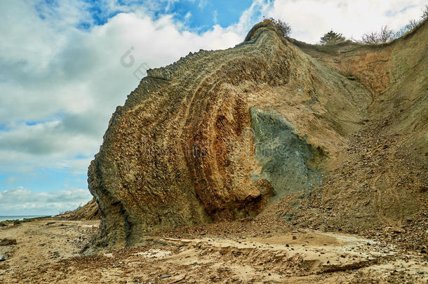 毛皮海洋<strong>沉积</strong>物粘土矿物，毛皮岛，丹麦