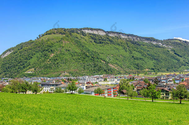 阿尔卑斯山城市景观<strong>乡村欧洲欧洲</strong>的