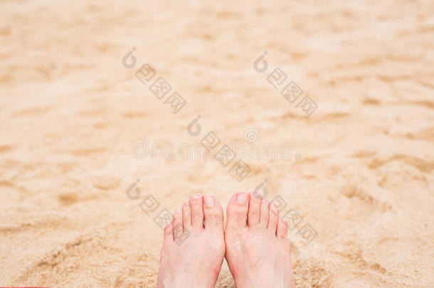背景巴哈马赤脚赤脚的海滩