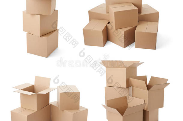 纸板箱包装移动运输送货