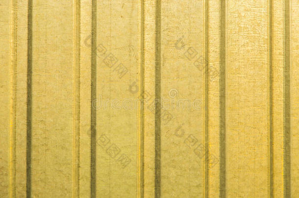 波纹黄色金属薄板墙