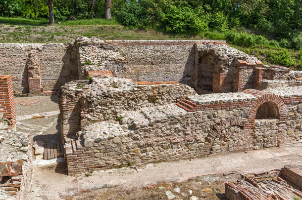 古代的考古学建筑学浴室砖
