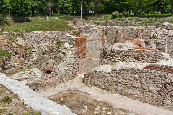 保加利亚Hearya镇Diocletianopolis热浴的古老遗址