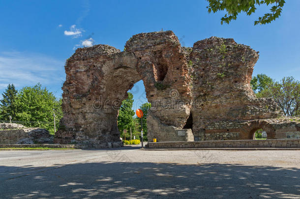 古代的考古学建筑学砖保加利亚