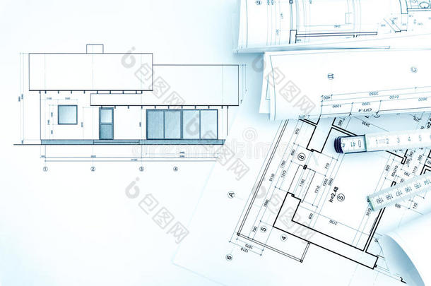 建筑图纸与房屋平面图和折叠规则