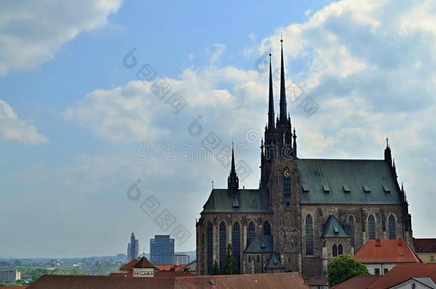 圣<strong>贤</strong>大教堂彼得和保罗在布尔诺，南莫拉维亚，捷克
