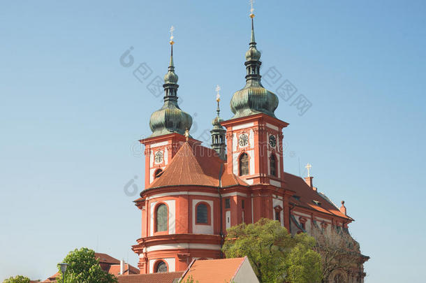 巴洛克教堂圣玛丽，斯塔娜·博尔斯拉夫，捷克共和国斯瓦塔·玛丽