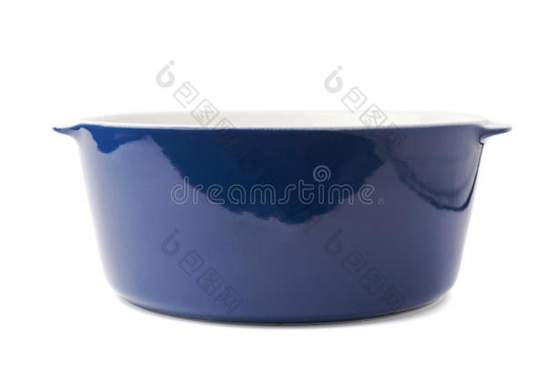 陶瓷锅锅隔离在白色背景上