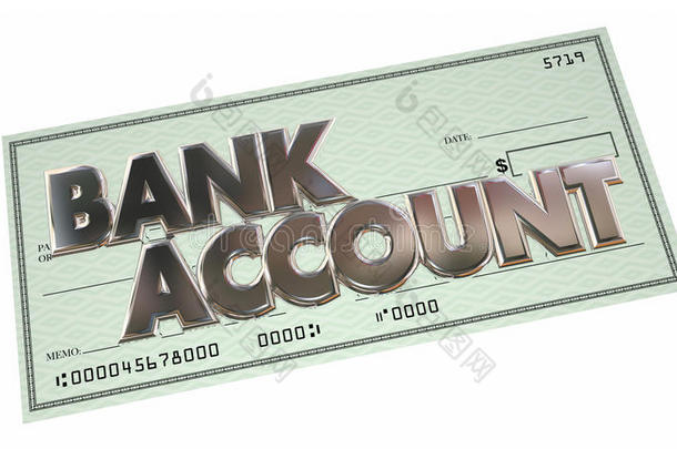 银行账户储蓄支票货币资金字