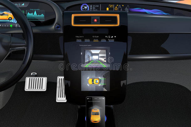 电动汽车自动停车系统接口概念