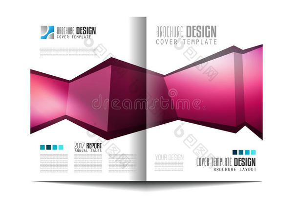 小册子模板，传单设计或商务演示的封面