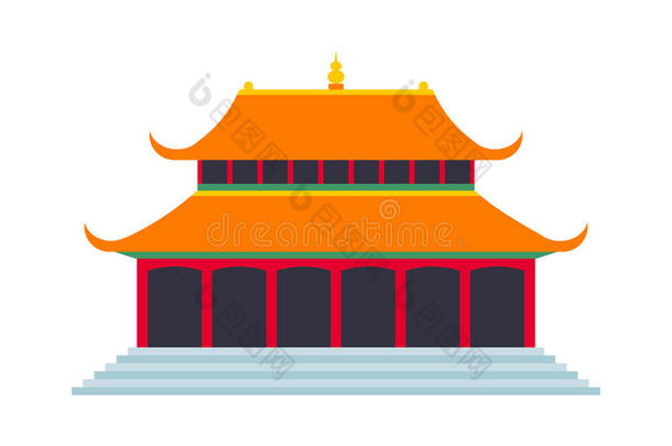 <strong>美丽</strong>的<strong>中国</strong>旅游地标<strong>中国</strong>寺庙矢量。