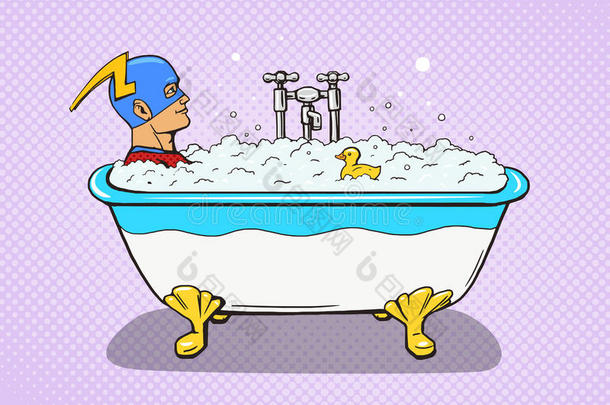 <strong>洗澡</strong>浴室明亮的气泡卡通
