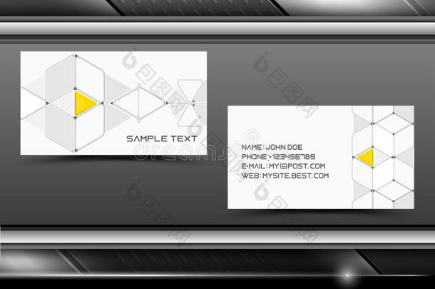 矢量抽象<strong>创意名片</strong>