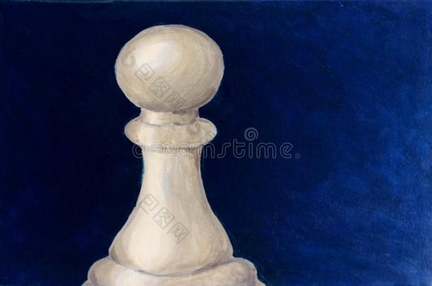 国际象棋典当丙烯酸绘画