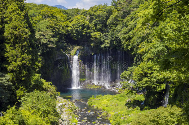 亚洲瀑布著名的藤名屋神圣的