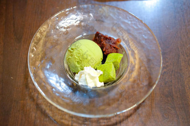 绿茶抹茶冰淇淋勺