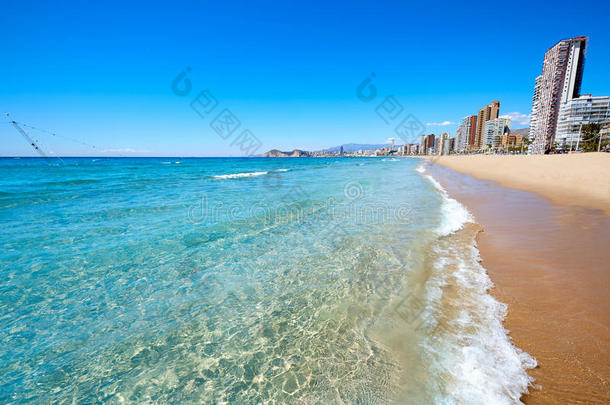 西班牙阿利坎特的贝尼托姆莱万特海滩
