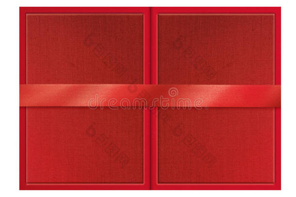 折叠可显示的红色证书文件夹