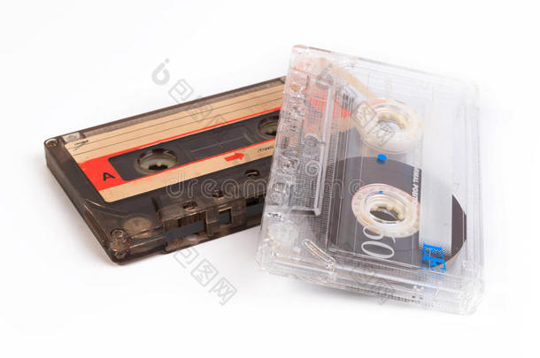 经典盒式磁带。 旧盒式磁带。 盒式磁带。
