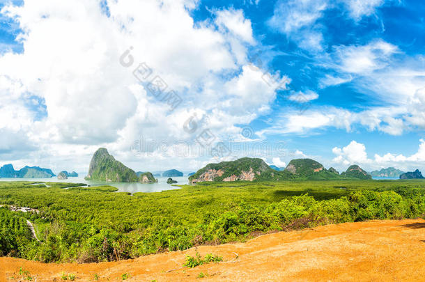 和安达曼亚洲海湾海滩