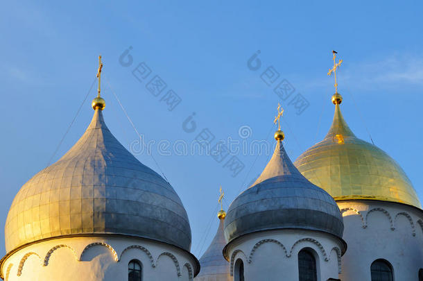 <strong>圣索菲亚</strong>大教堂在VelikyNovgorod，俄罗斯-详细的特写