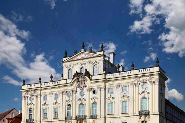 大主教宫殿，著名的建筑在布拉格城堡的主要入口，捷克共和国