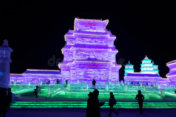 建筑学瓷器中国人寒冷的丰富多彩的