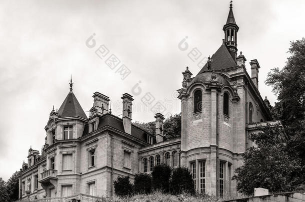 巴黎地区经典的法国城堡，旅游地标
